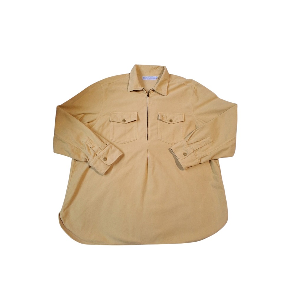 The J. Peterman Company British Isles‎ Moleskin Pullover Shacket Mens size XXL